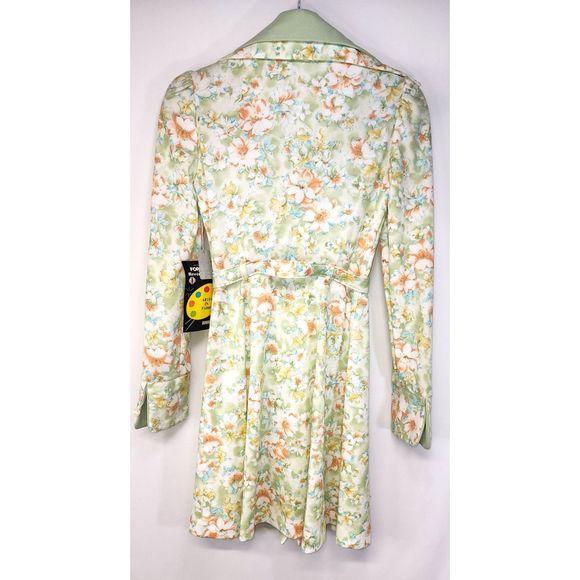 Vintage 60's or 70's Floral Button-up Dress Size 5 - Picture 2 of 6